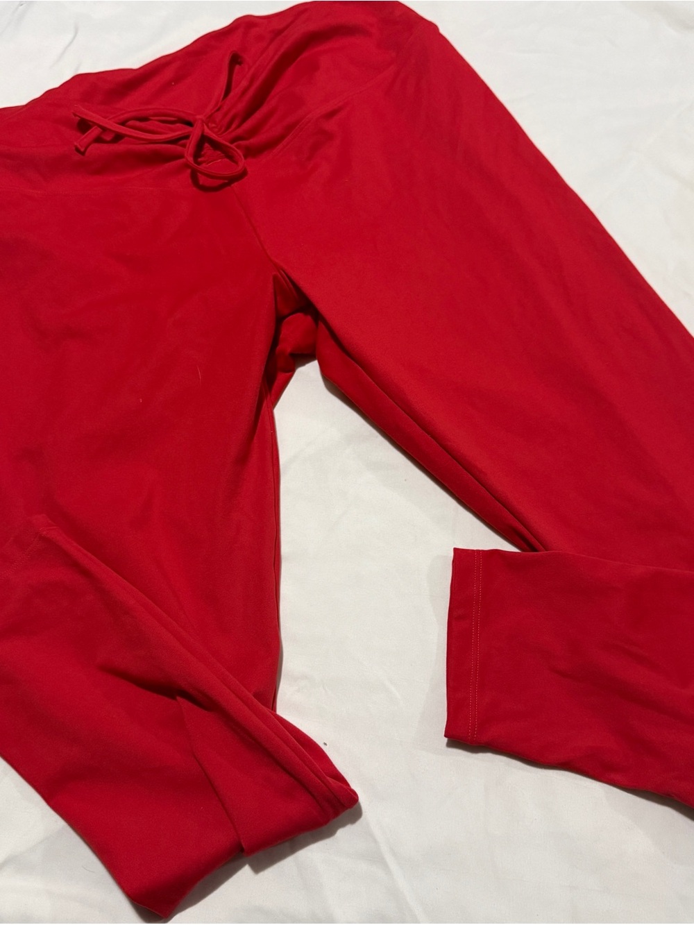 PINK Victoria's Secret Red Drawstring Leggings